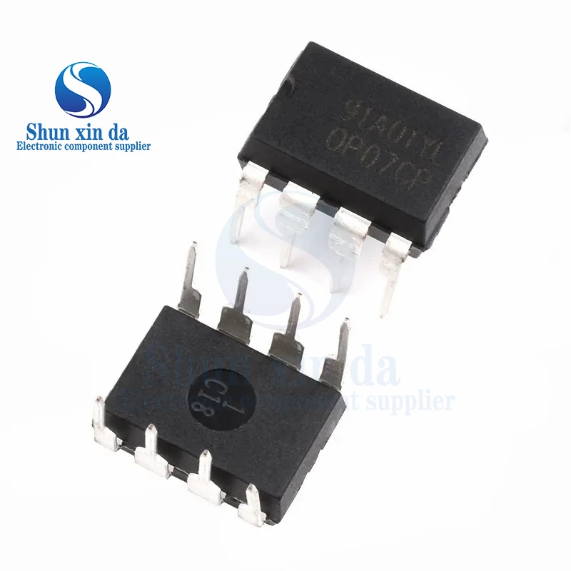 20 SZT. OP07CPDIP-8 OP07CDR SOP-8 Precyzyjne Wzmacniacze Operacyjne Układ Scalony SMD IC OP07 OP07C