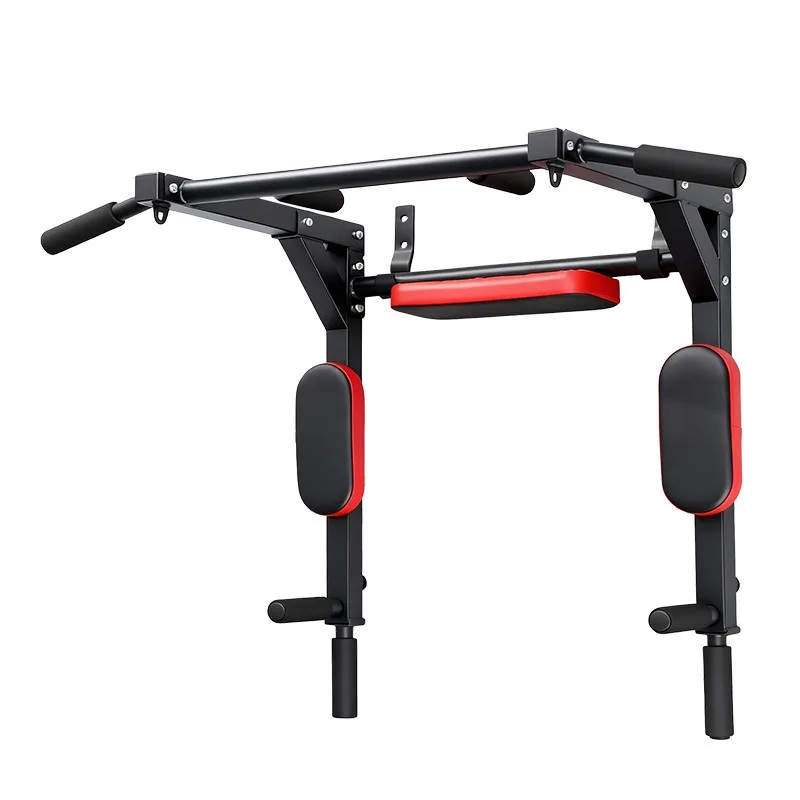 Wall-mounted Pull-up Bar with Multi-function Flip-up Single Bar for Use in Indoor Home Gyms