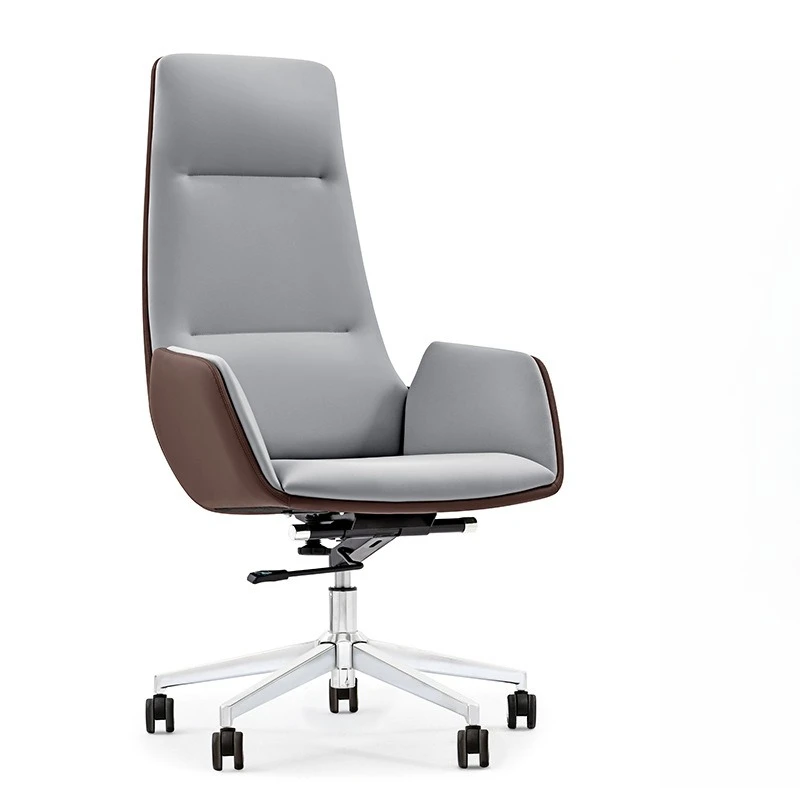 Boss Chair Leather Office Chair Business Cowhide Classroom Chair Home Study   Meeting Leather   Comfortable Computer Cha