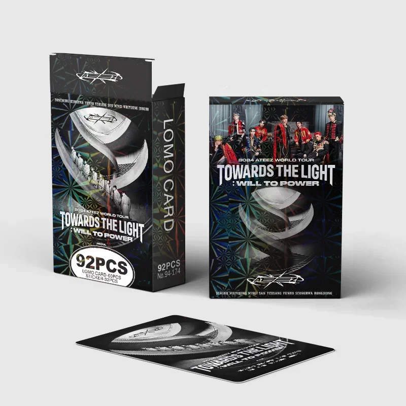 92PCS Kpop ATEEZ New Album THE WORLD EP.FIN : WILL Lomo Cards Photocards Photo Print Card SEONGHWA YUNHO YEOSANG SAN Fans Gift image 5