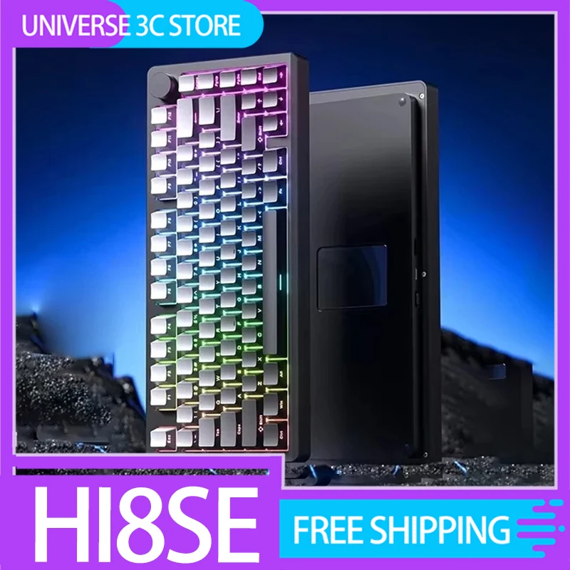 

Leobog Hi8se Mechanical Keyboard Tri Mode Aluminium Alloy Customize Rgb Wireless Keyboard For pc Esports Gamer Accessory Gifts