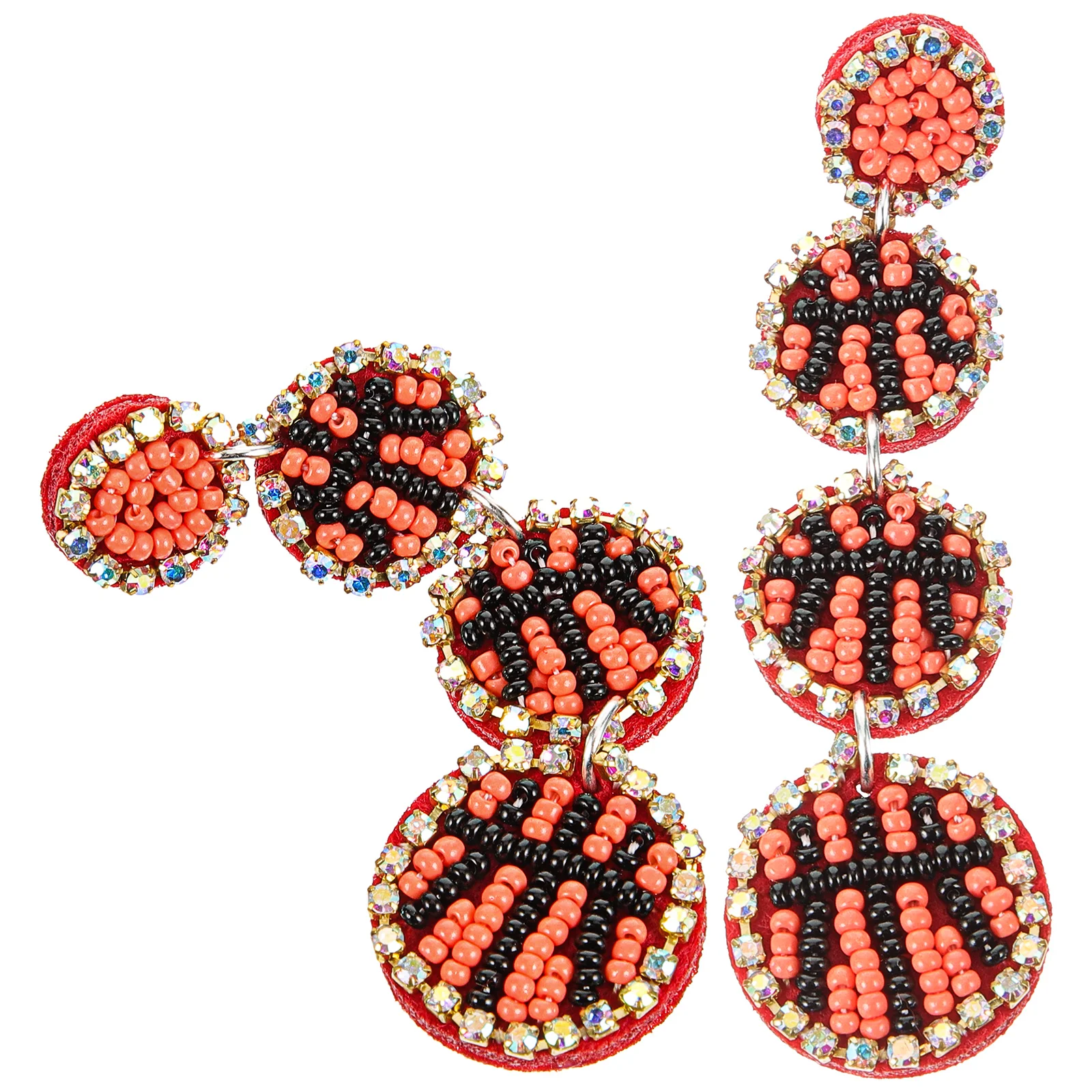 

2pcs Sports Earrings Earrings For Women Bead Ball Themed Dangle Lightweight Women Accessories Valentine Wedding Gifts