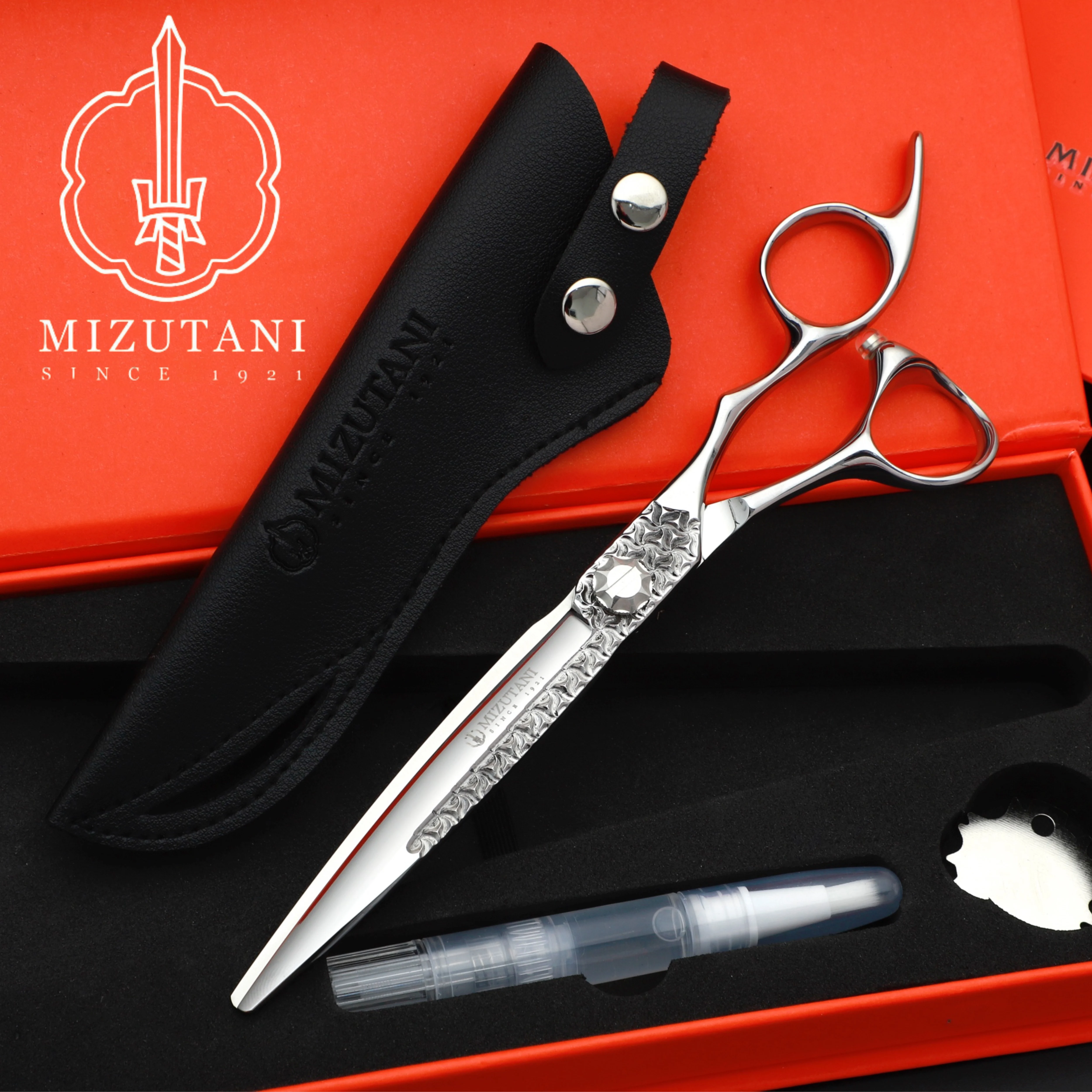 Mizutani professional hair clippers, thin scissors, hair cutting tools, 5-6-6.1-6.3-6.7-7 inches 440C VG10