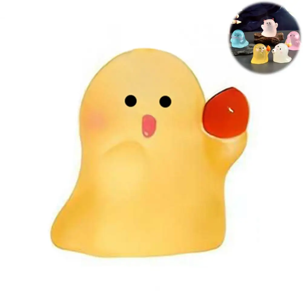 Halloween Ghost Decoration Desktop Ghost Figurines Set of 1/6/24/36 Halloween Ghost Figurines Glow-in-the-dark Mini for Desktop
