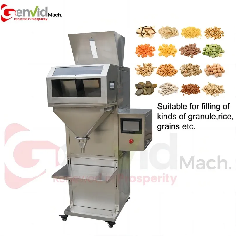 Automatic Granule Sprinkles Beans Weighing Filling Machine Bucket Lifting Feeder Converyor Table