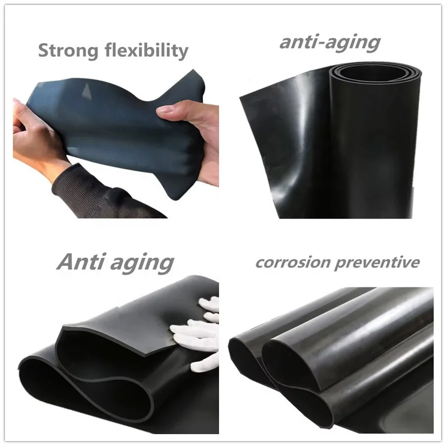 High Strength EPDM Rubber Flat Roof Waterproof Membrane Sheet Roll 2.0mm for Swimming Pool-Link for the10x10 sample