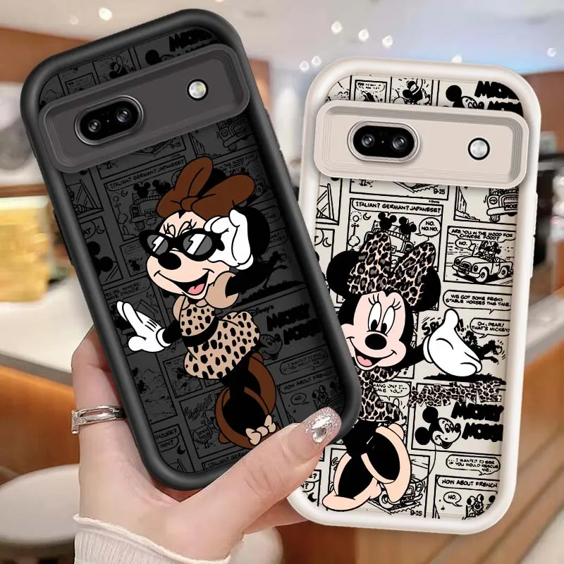

Disney Mickey Mouse For Google Pixel 9 8A 8 7 7A Pro XL 5G Eye Ladder Soft TPU Shockproof Cover