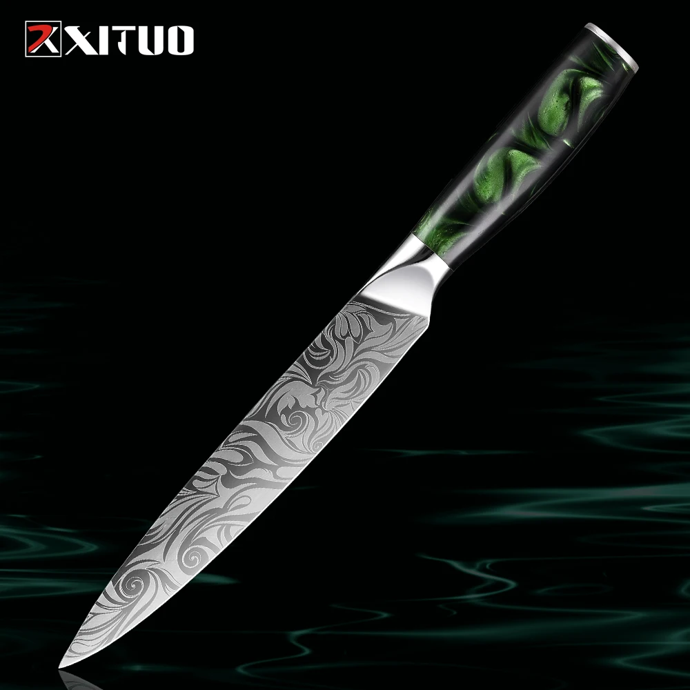 Premium Brisket Slicing Breaking Knife 8 Inch Butcher Knife Carving Knife Sharp Cleaver Knife Meat Trimming BBQ Brisket Knife