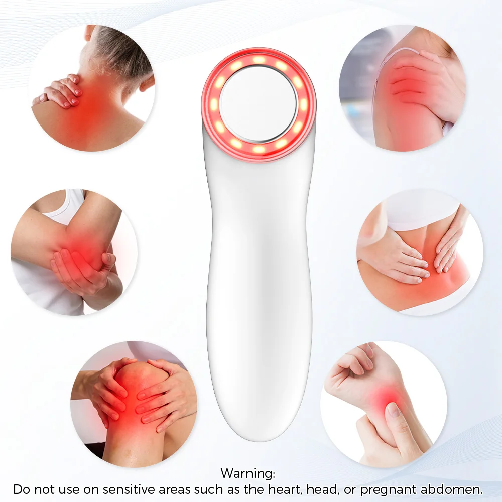 Dual Frequency Ultrasonic Massager 1MHz 3MHz Body Therapy Device Heat Compress Muscle Relaxation Pain Relief Home Beauty Care To view 3