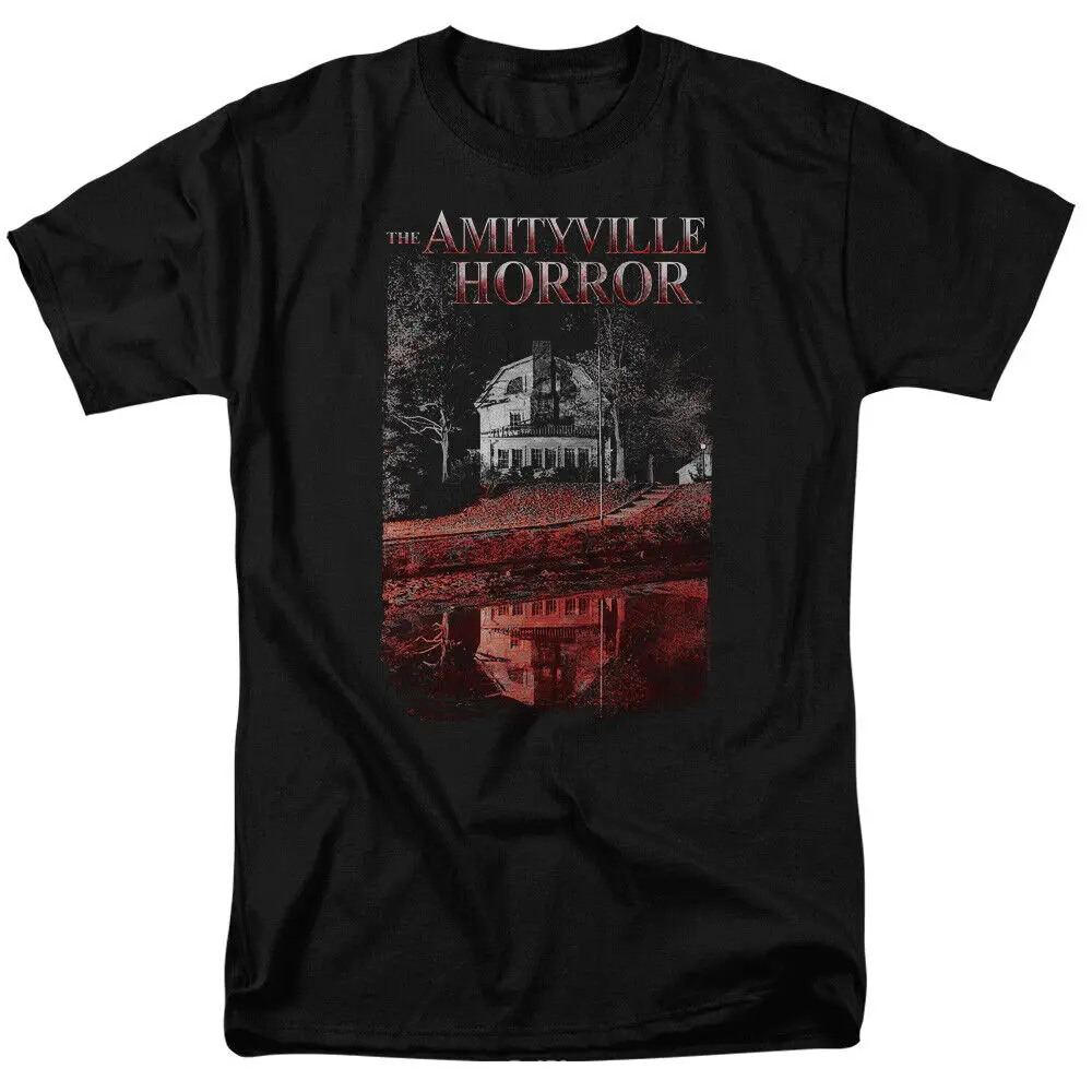 The Amityville Horror Cold Blood T Shirt Licensed Horror Movie Retro Tee Black