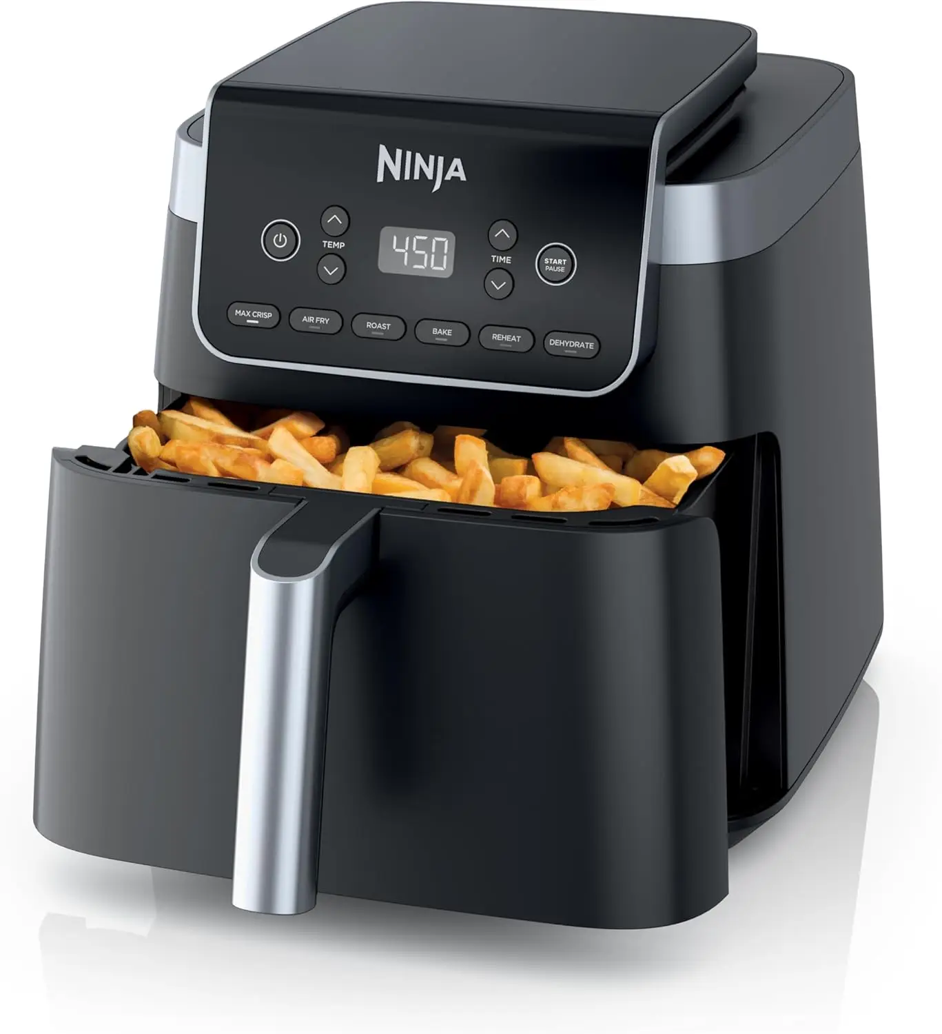6-in-1 Air Fryer, 6.5 QT Capacity, Max Crisp Technology 450°F, Air Fry, Air Roast, Bake, Reheat, Dehydrate, Nonstick Basket & Cr
