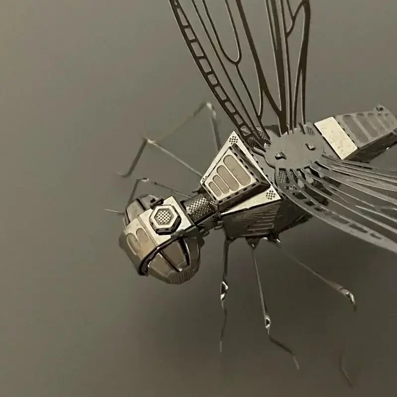Puzzle mécanique en métal libellule stéréoscopique 3D, modèle de jouet d'assemblage de scorpion, cadeau fait main, assemblage et épissage de doigt de bricolage