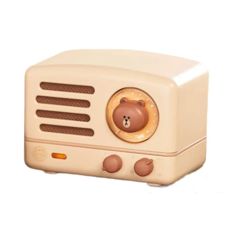 Muzen Mini brown bear Bluetooth Speaker with Loud Stereo Sound, Vintage portable Small Cute Wireless, FM  Radio,gift  for daught