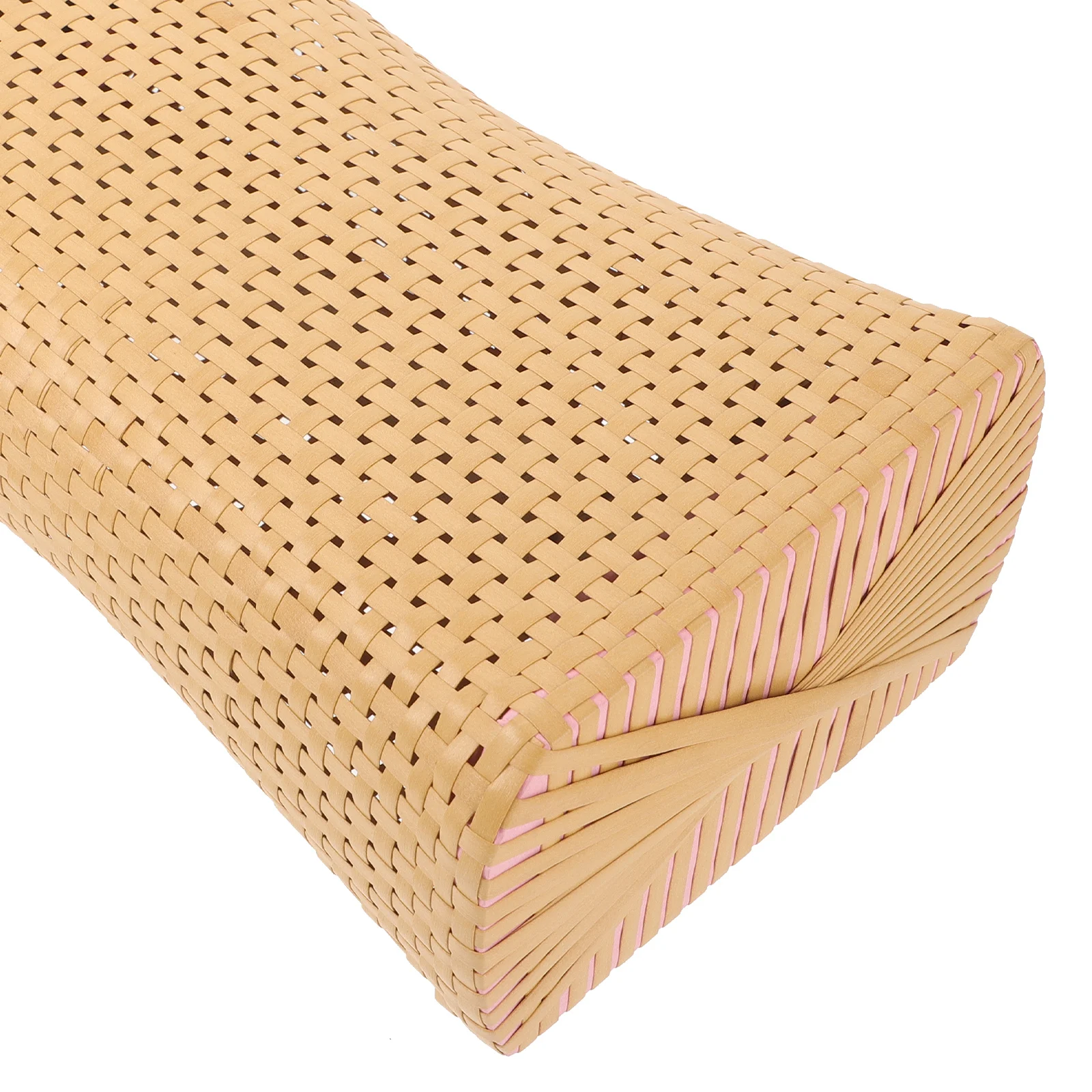 

Cervical Pillow Bamboo Weaving Neck Rest Cooling Plastic Travel Contour Sweat Steam Pillow Rattan Woven Pillows For Seniors