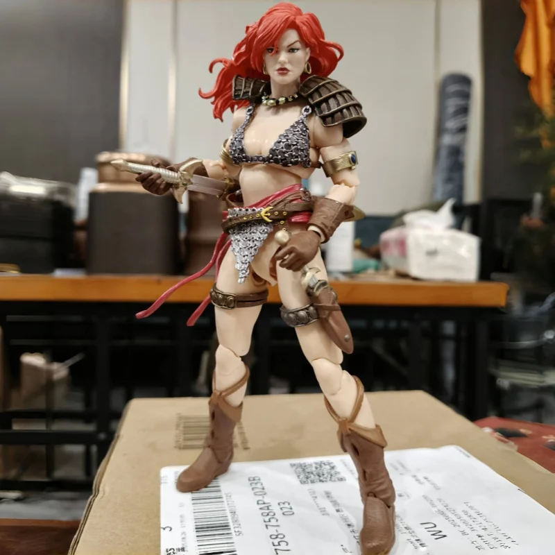 

In Stock Bfs Boss Fight 1/12 Epic Deluxe Edition Red Sonya Articulated Figure