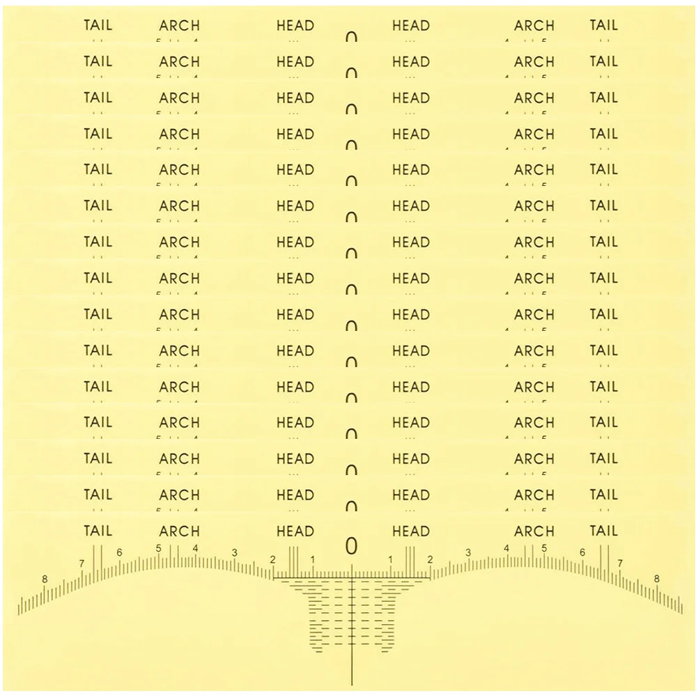 

100Pcs Disposable Eyebrow Ruler Sticker Convenient Shaper Tool for Microblading Tattooing Professional Makeup Measuring Eyebrow