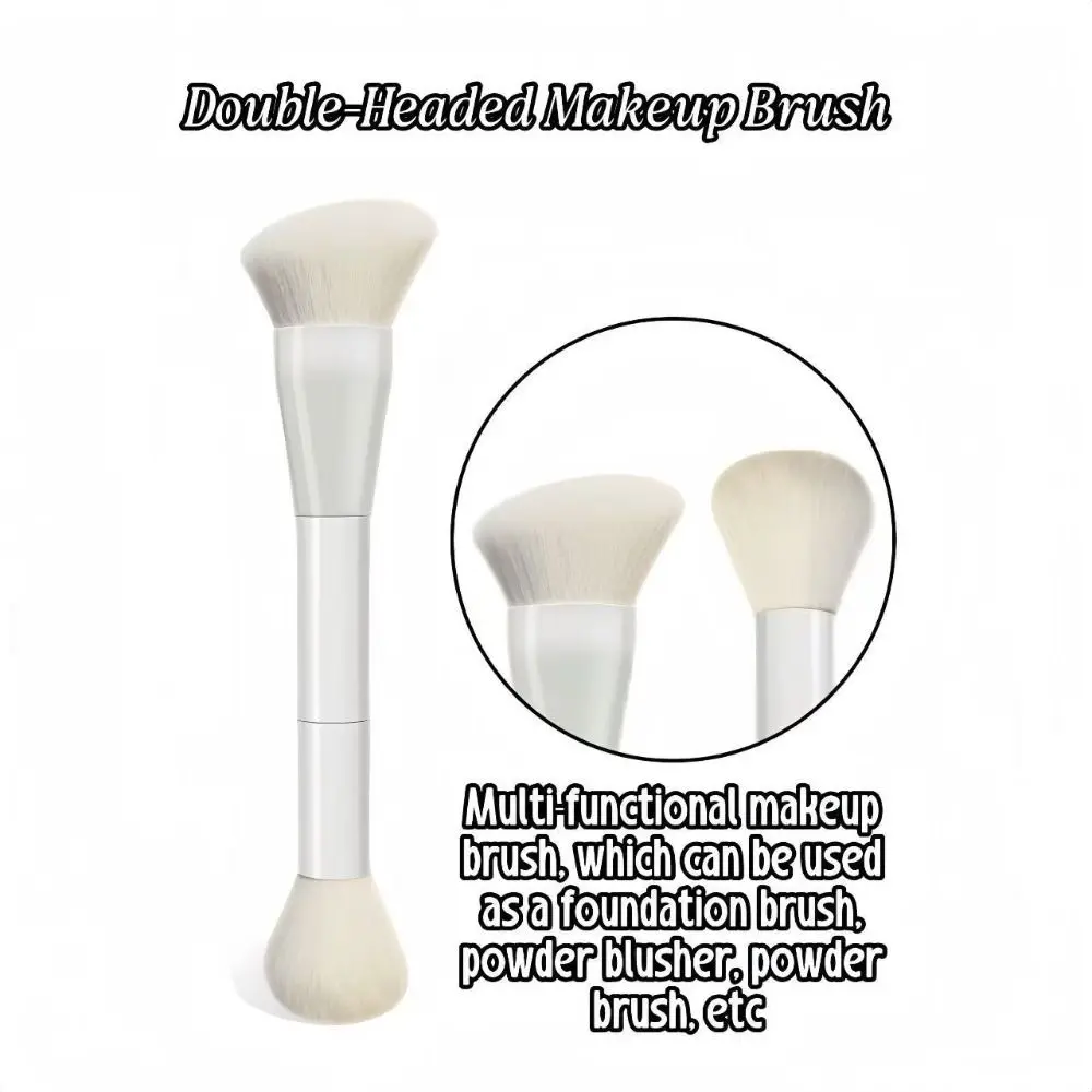New Double-Ended Dual-Ended Foundation Brush Professional Soft Contour Brush Portable Makeup Brush