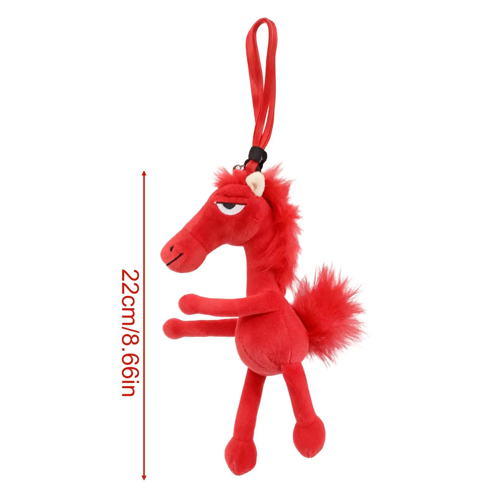 Ciondolo cavallo Capodanno cinese Pendenti cinesi morbidi e carini Cavallo di peluche per borse per auto Tavoli da pranzo Negozio Casa Scuola