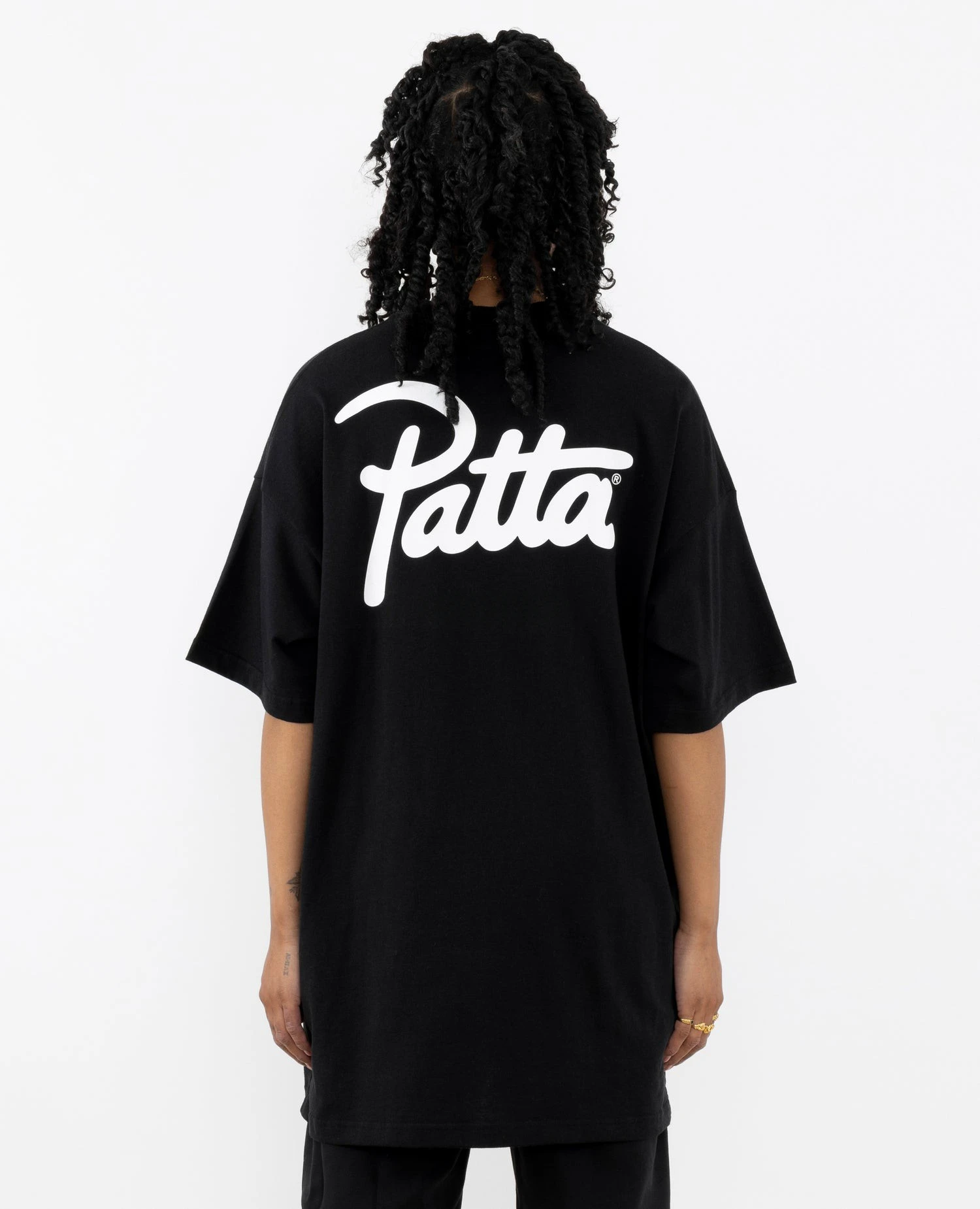 PATTA Chlorophyll 20 Years Anniv T-shirt Black Unisex Fashion Street Wear Pure Cotton Skin-friendly Soft Breathable Sports