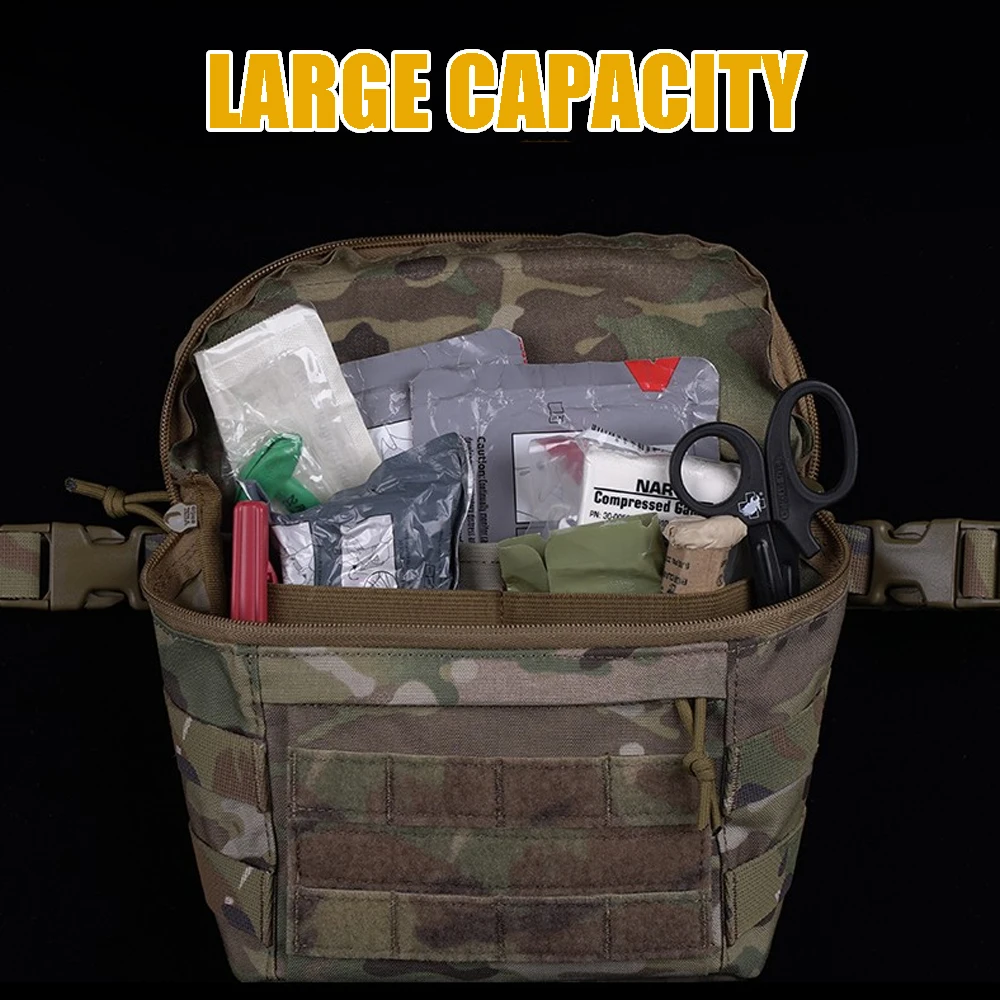 Riñonera táctica MOLLE Airsoft – Ajustable y compacta - imagen 4