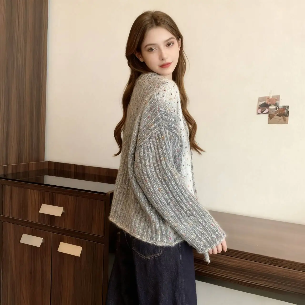 Sweaters Jumpers Pullovers Women Long Merino Effortless Layering Regular BF Y2K OL Professional Work Business Commute Autumn Fit