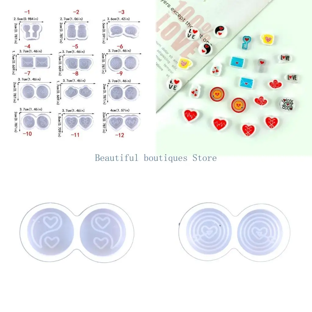 

U4LF Fashionable Earring Silicone Mould Set for Hobbyists and Artists Daily Use