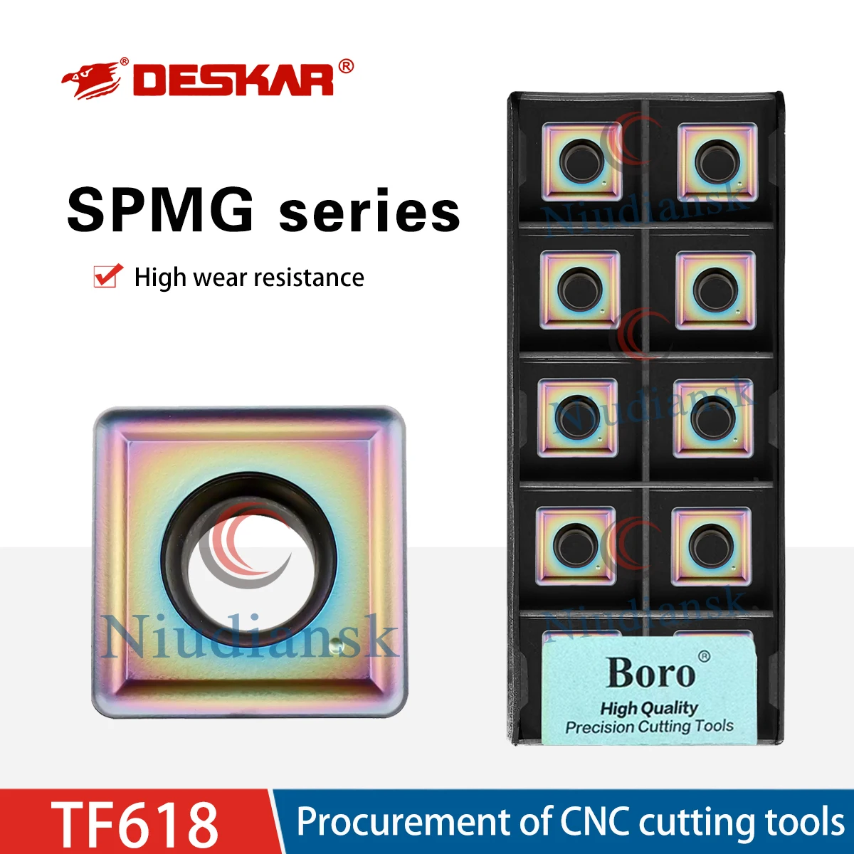 

SPMG050204/060204/07T308/090408/110408TG LF618 CNC Lathe Outer Circle Cutting Inserts Turning Tool For Processing Quenched Steel