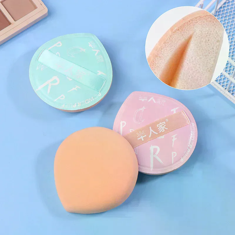 Esponja de Maquiagem Grande de Algodão, Super Macia, Tipo Air Cushion, para Base e Corretivo, Uso Seco e Úmido