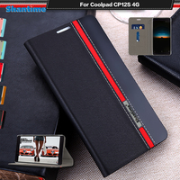 Luxury PU Leather Case For Coolpad CP12S 4G Flip Case For Coolpad CP12S 4G Phone Case Soft TPU Silicone Back Cover