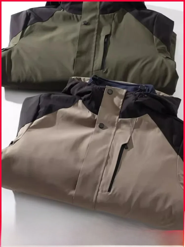 

Outdoor Men's Tee-in-One Jaet Detachable Inner Windproof Waterproof New Autumn Winter Faionable Parka Coat