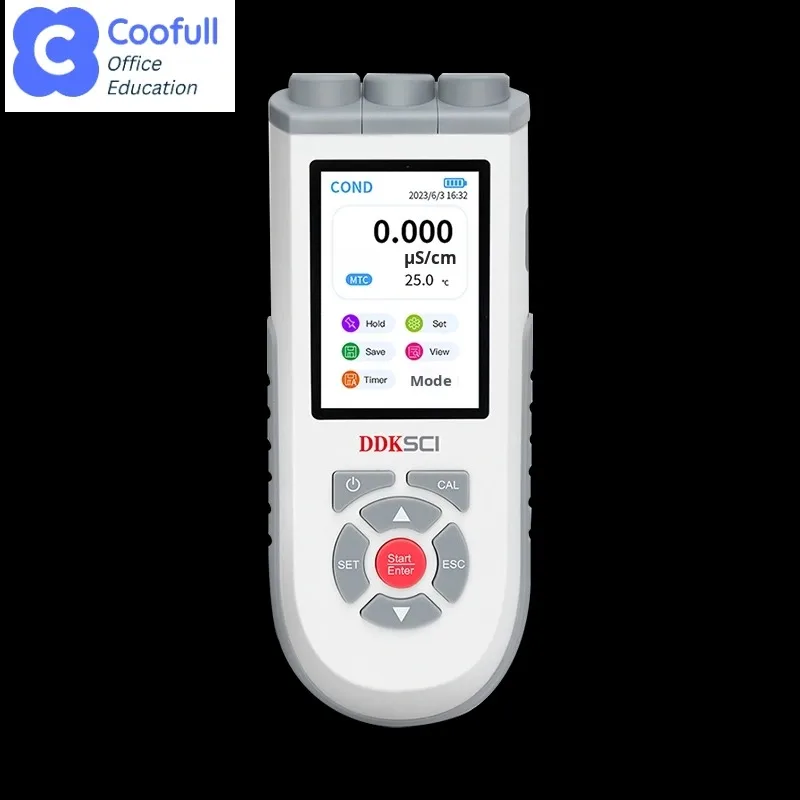 COOFULLL Portable PH10 Laboratory Water Quality Tester pH Dissolved Oxygen Electrical Conductivity TDS 0-100g/L Temperature