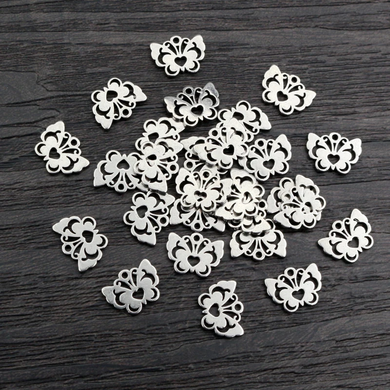 30 sztuk 10x8mm nie znikną uroki 316 ze stali nierdzewnej Charms handmade Craft wisiorek tworzenia biżuterii, DIY dla naszyjnik