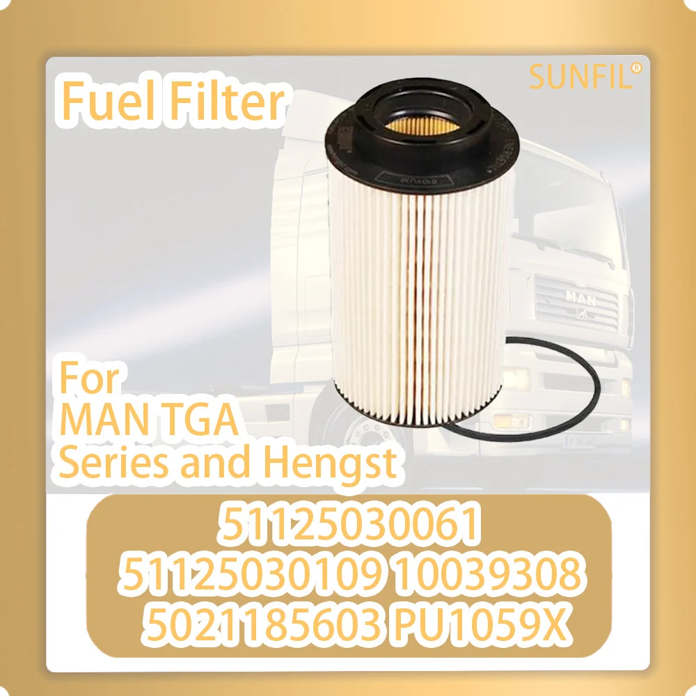 

20pcs/lot 51125030061 51125030109 10039308 5021185603 PU1059X Fuel Filter For MAN TGA Series and Hengst