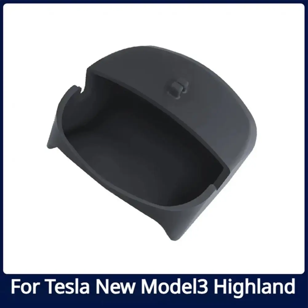 Caja de almacenamiento de volante para Tesla Highland 2024, soporte de silicona para teléfono móvil, almacenamiento de gafas, nuevos accesorios para