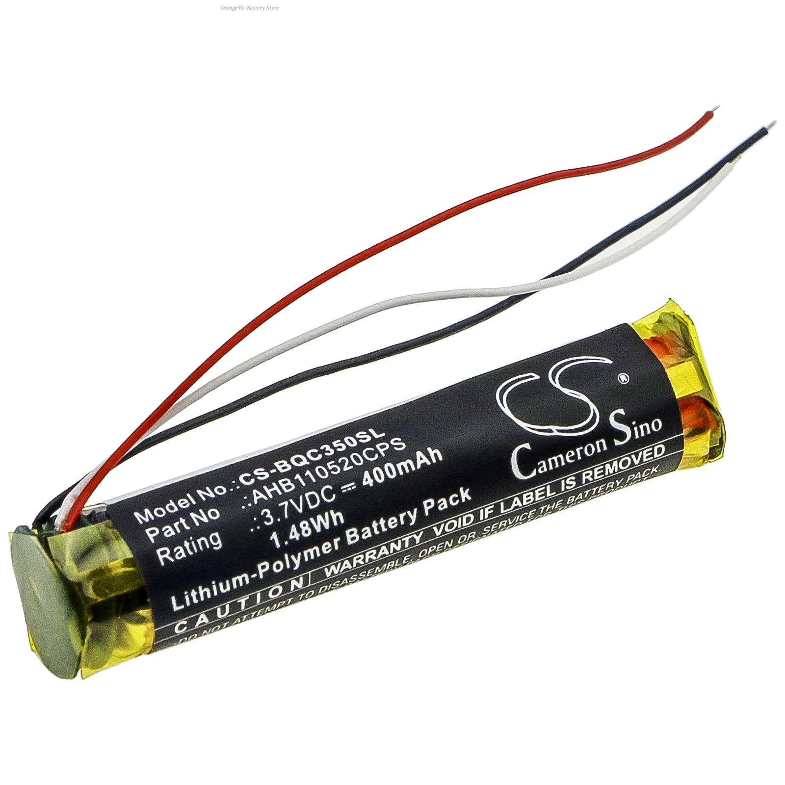 3.7V 400mAh Wireless Headset Battery AHB110520CPS for Bose 419811, QC35, Quietcomfort 35