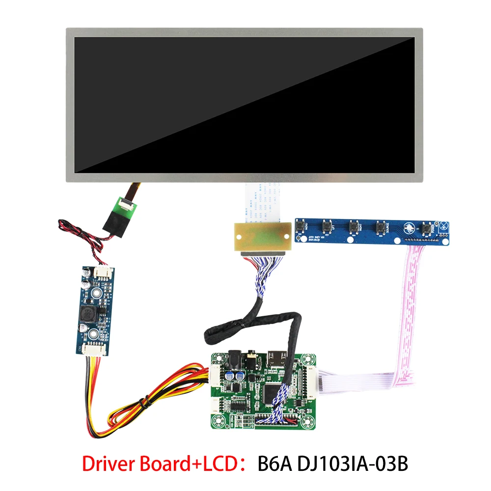 Imagem -04 - Módulo do Lcd com Painel de Controle Tela da Tira 50 Pinos Lvds Ttl Dj103ia03b 1920*720 800nite 10.3 Polegada