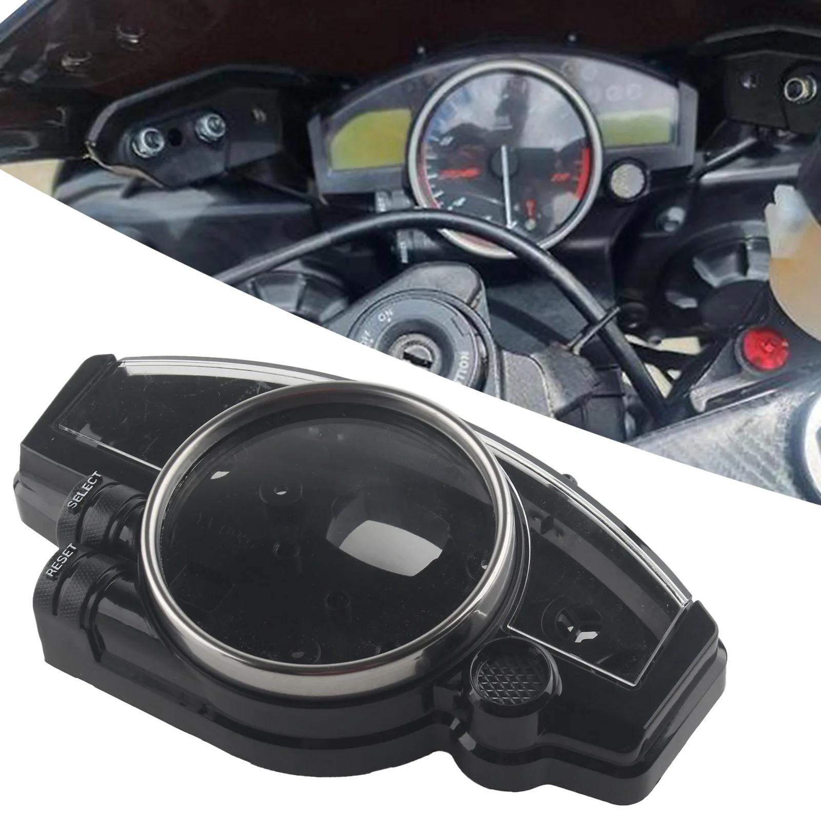 Speedometer Odometer Gauge Cluster Cover Case For Yamaha YZF R1 2004-2006 R6 2006-2012 Instrument shell