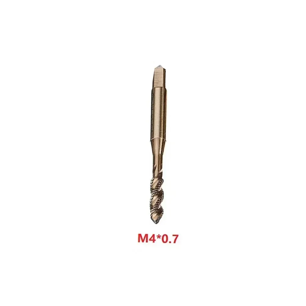 Premium M35 HSS Co Cobalt Taps, Sprial Flutes Metric Screw Tap Set, M3 M10 Sizes, Reliable Performance For Smooth Threading