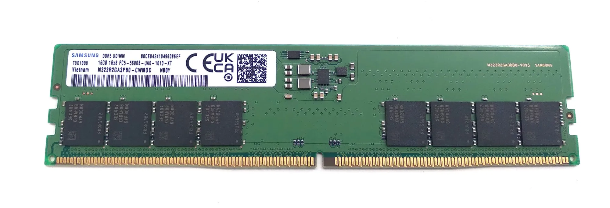 

Dell 16GB 1RX8 UDIMM Memory Module - DDR5 5600MB/s 11V 288-pin CL46 - Used-Like New
