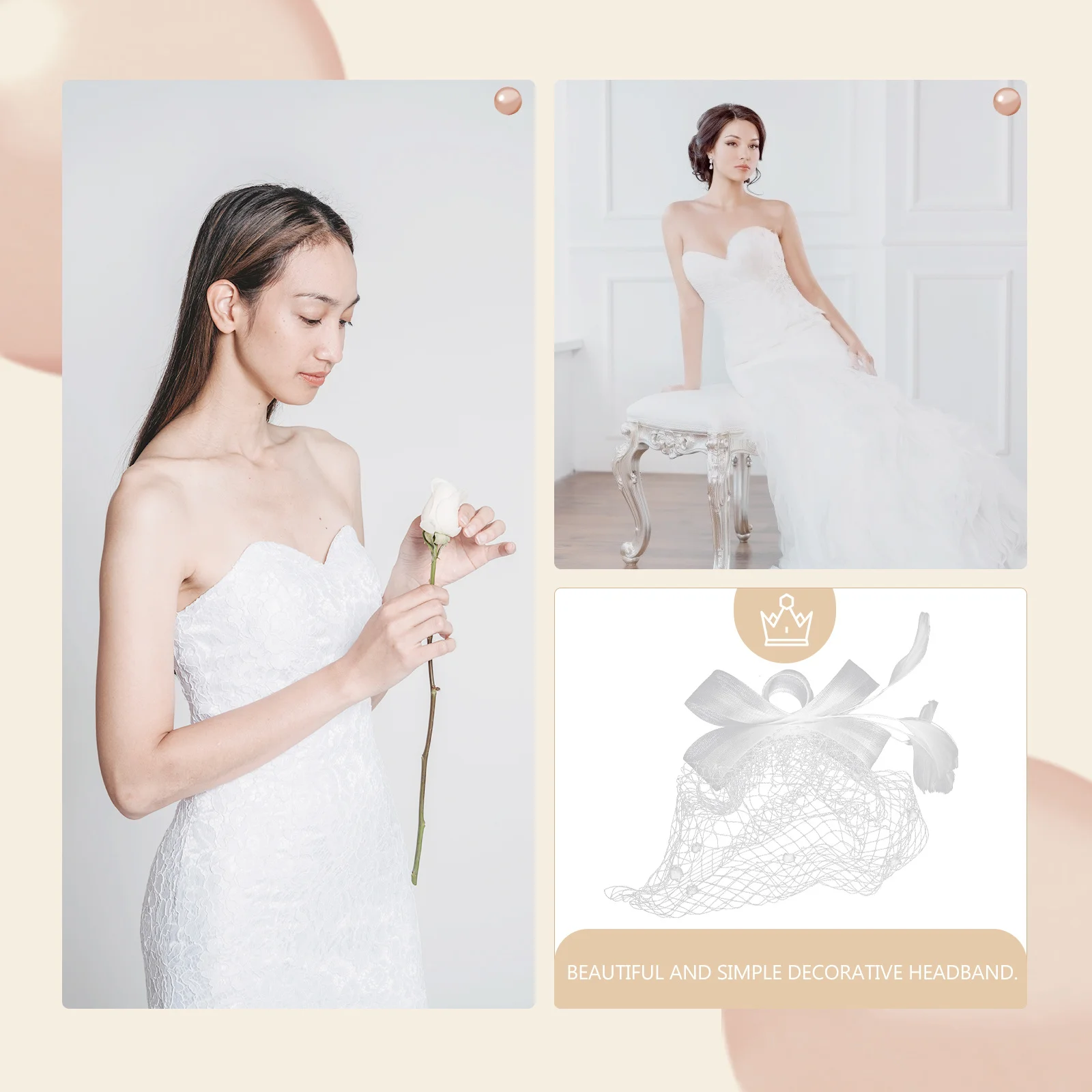 شبكة وجه الحجاب أنيقة خوذة الرجعية الزفاف الزفاف حفلة موسيقية غطاء الرأس ل تأثيري هالوين حفلة تنكرية الرقص الشعر #4