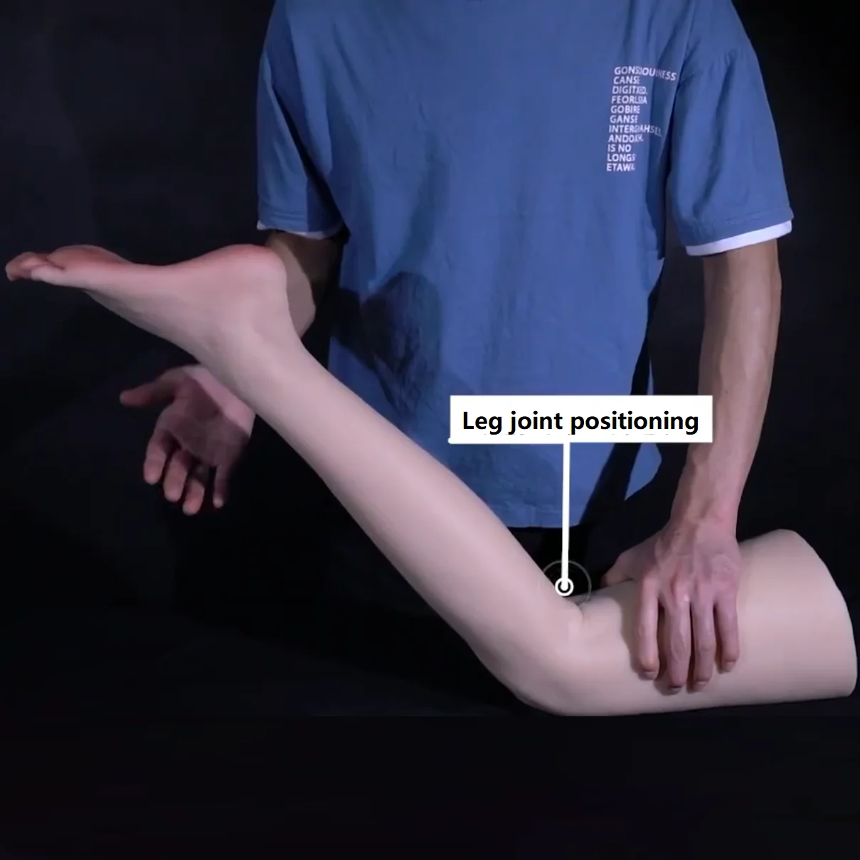 

Lifelike Silicone Female Foot Model with Long Leg Simulation Mannequin Feet Fetish Joint Movable Shoes Socks Display Props 3700L