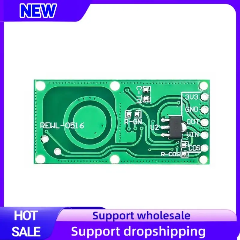 Cocok RCWL-0516 Modul Sensor Gerak Radar Microwave Modul Cerdas Induksi Tubuh Manusia Output 3.3V 5-8M Tahan Lama