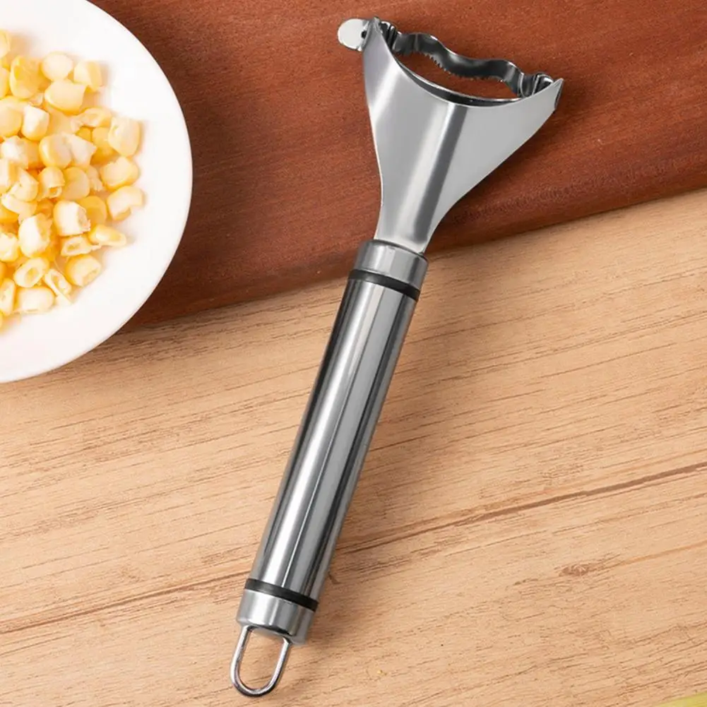 

Устройство для чистки бекона кукурузные Сырные, универсальный инструмент для чистки бекона из нержавеющей стали, набор для чистки кукурузы с длинной ручкой для дома