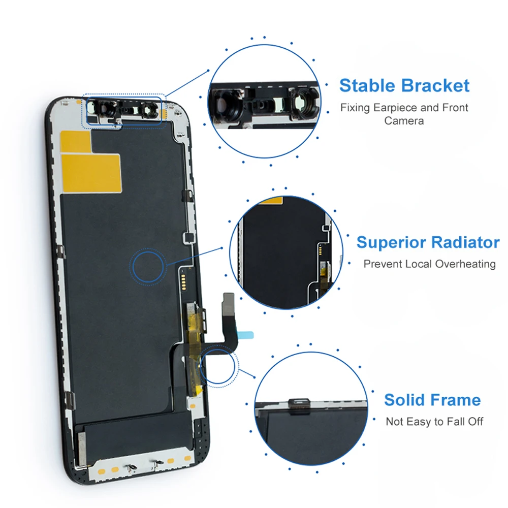 AMOLED For iPhone 12 Display 3D Touch Screen Digitizer Assembly For iPhone 12 Pro LCD Pantalla Replacement A2407 A2403 A2172