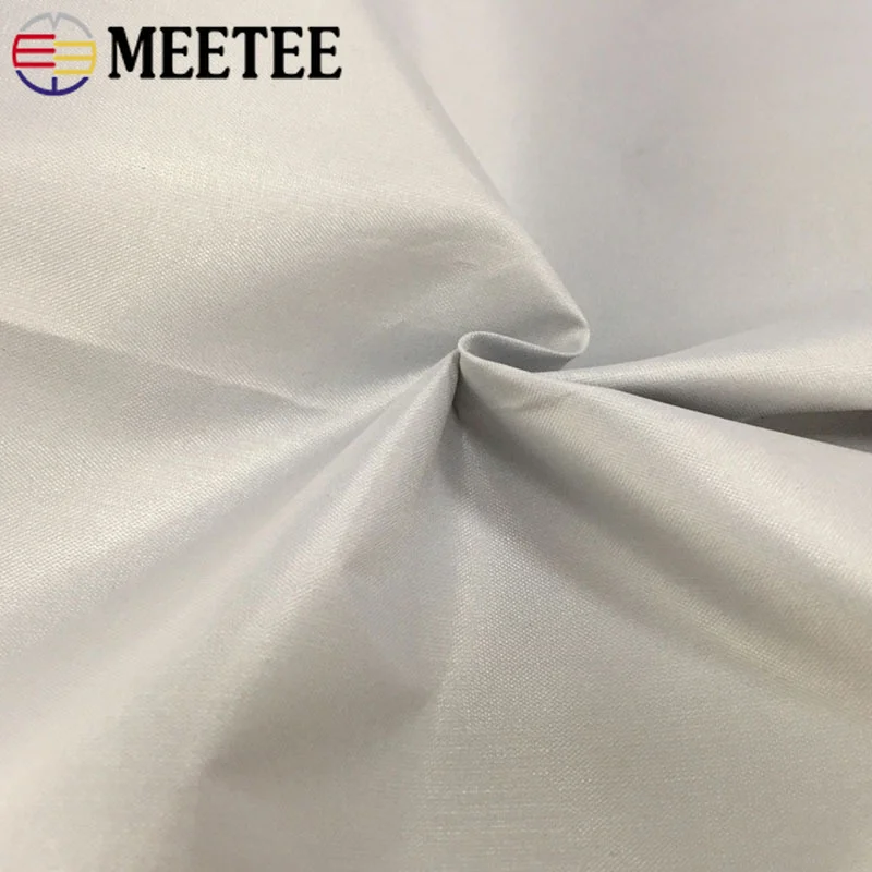 Meetee 100*148cm 190T Thin Waterproof Silver-coated Fabric Outdoor Sunscreen Sunshade Ripstop Umbrella Cloth Tent Material