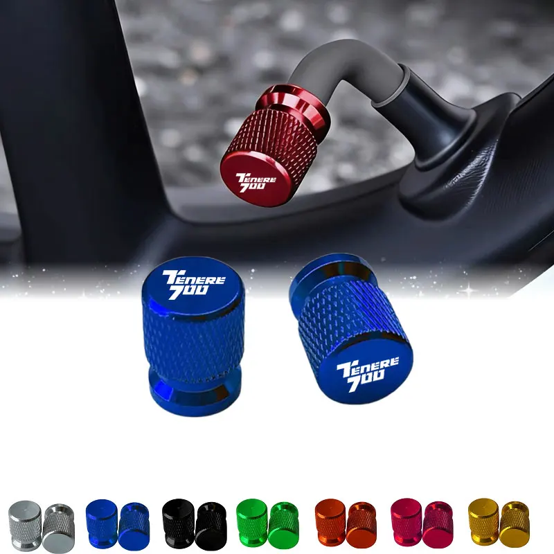 

For Yamaha T700 Tenere700 Super Tenere1200 Tenere 1200 2pcs Dustproof & Leakproof Motorbike Valve Caps Decorative Accessories