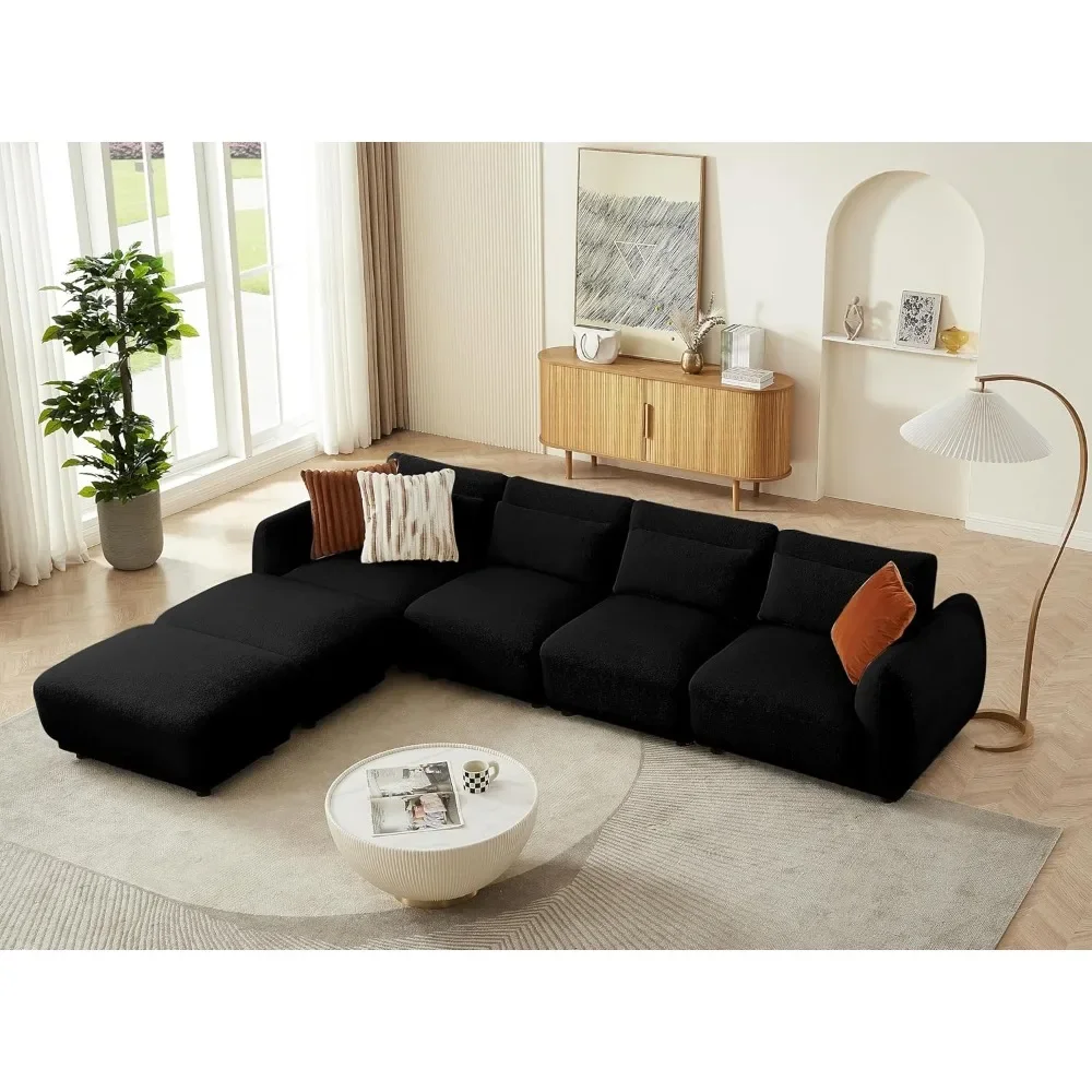 Sectional Sofa Couch,Convertible U Shaped Sectional,Modular Sectional Couches for Living Room,L Shaped Couch,Cloud Couchs