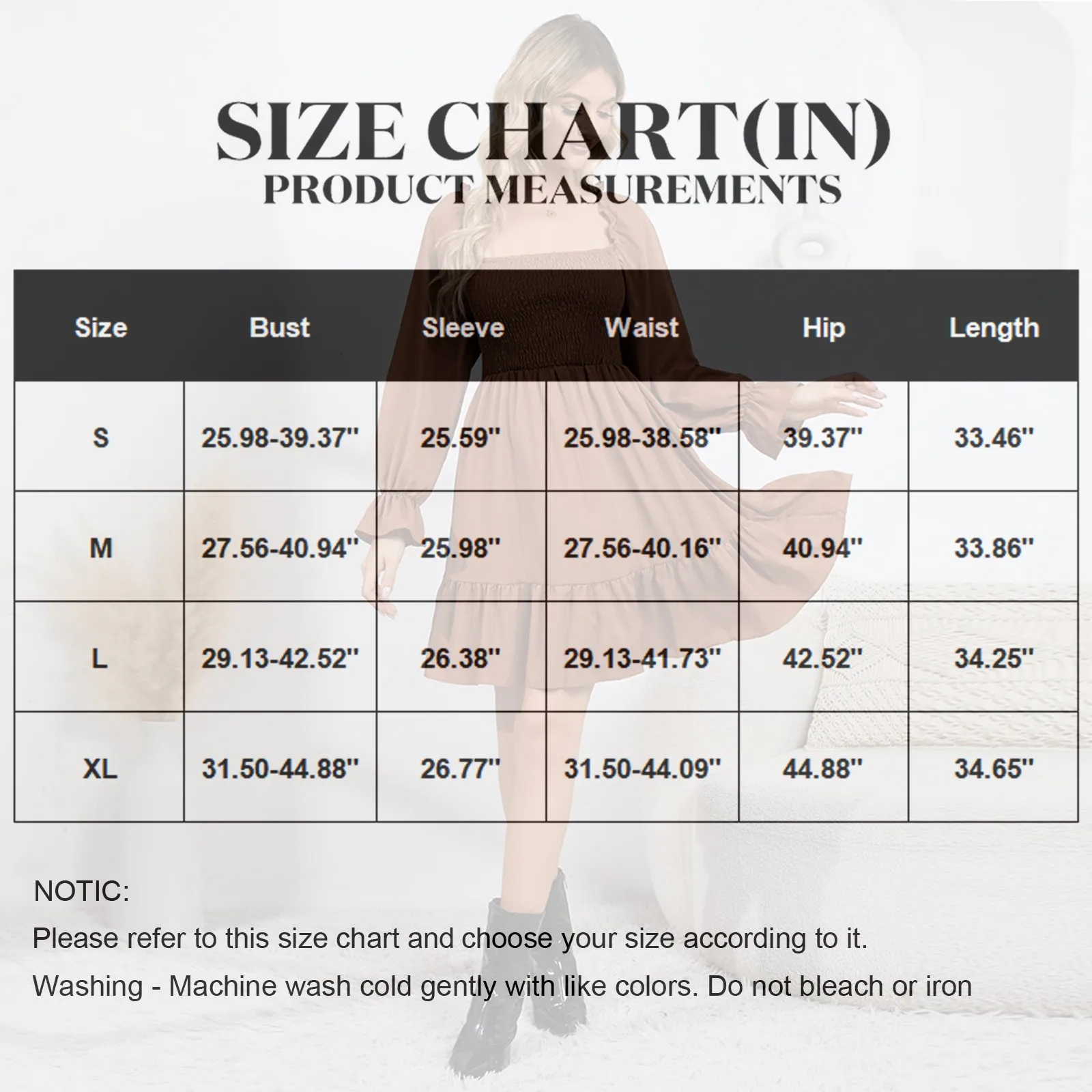 فساتين نسائية كاجوال بسيطة برقبة مربعة بلون سادة وأكمام طويلة فساتين صيفية مكشكشة ربيعية مرقعة بوهو فستان حفلات الكوكتيل مزين بالزهور