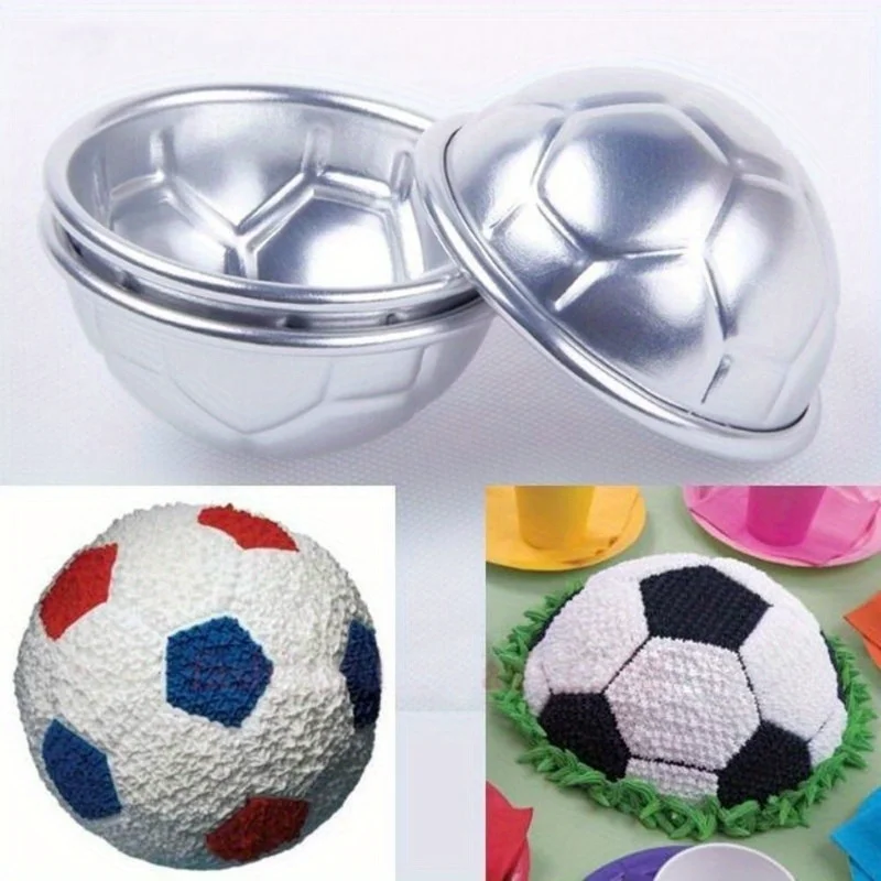 Football-shaped Semi-circular Mold Aluminum Half Round Chocolate Pan Baking Tools