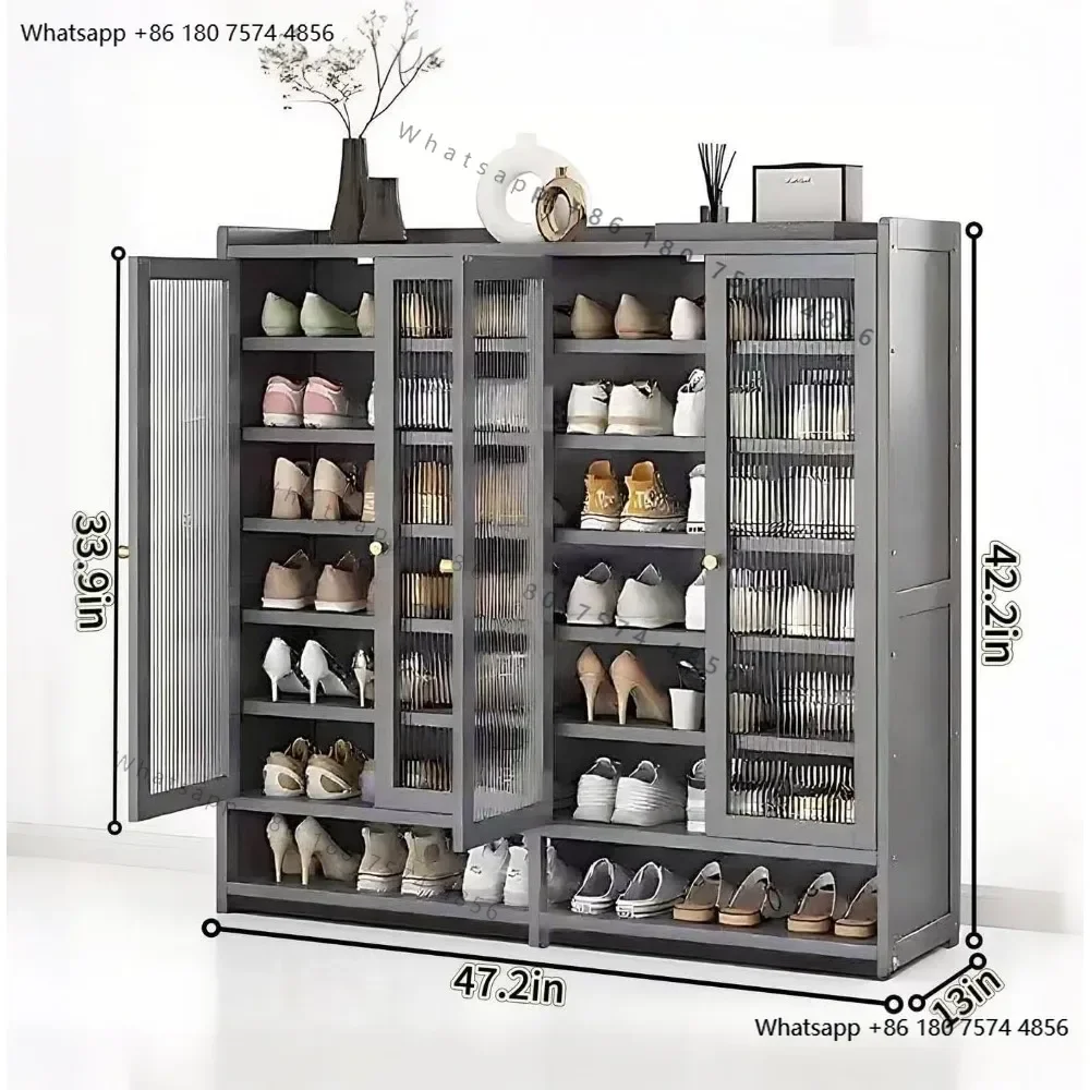 large storage cabinets, portable shoe r,shoe cabinet with doors, organizer for shoes, 7-tier shoe racks with adjustable shelves